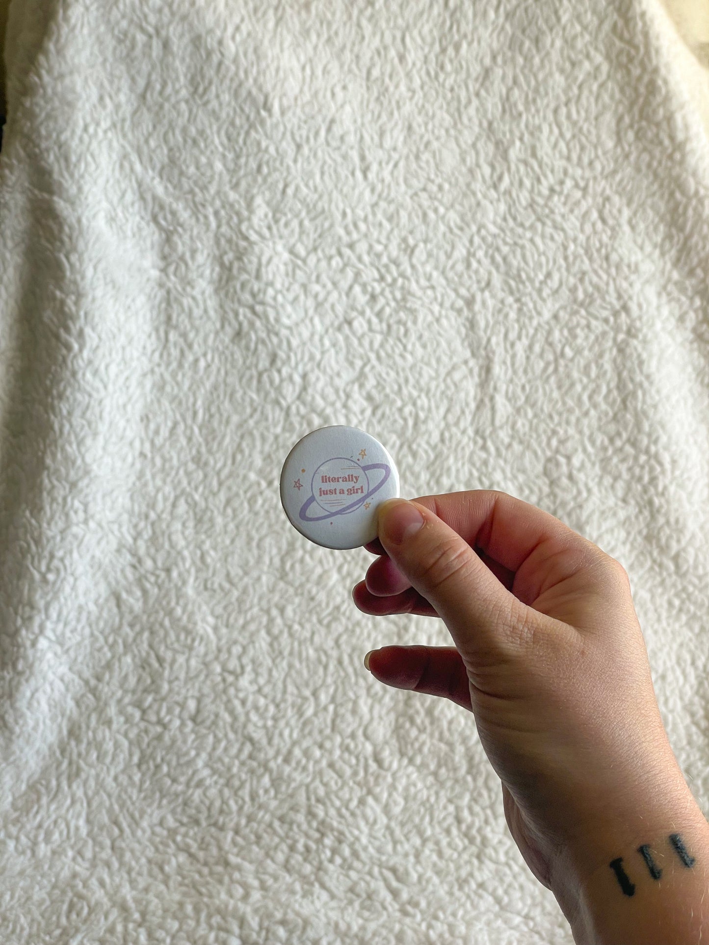 Literally Just a Girl Button