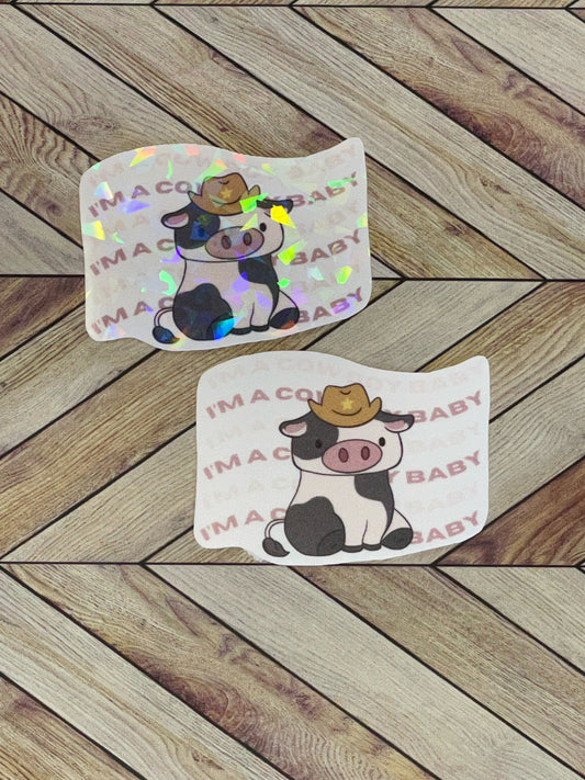 cowboy baby weatherproof stickers