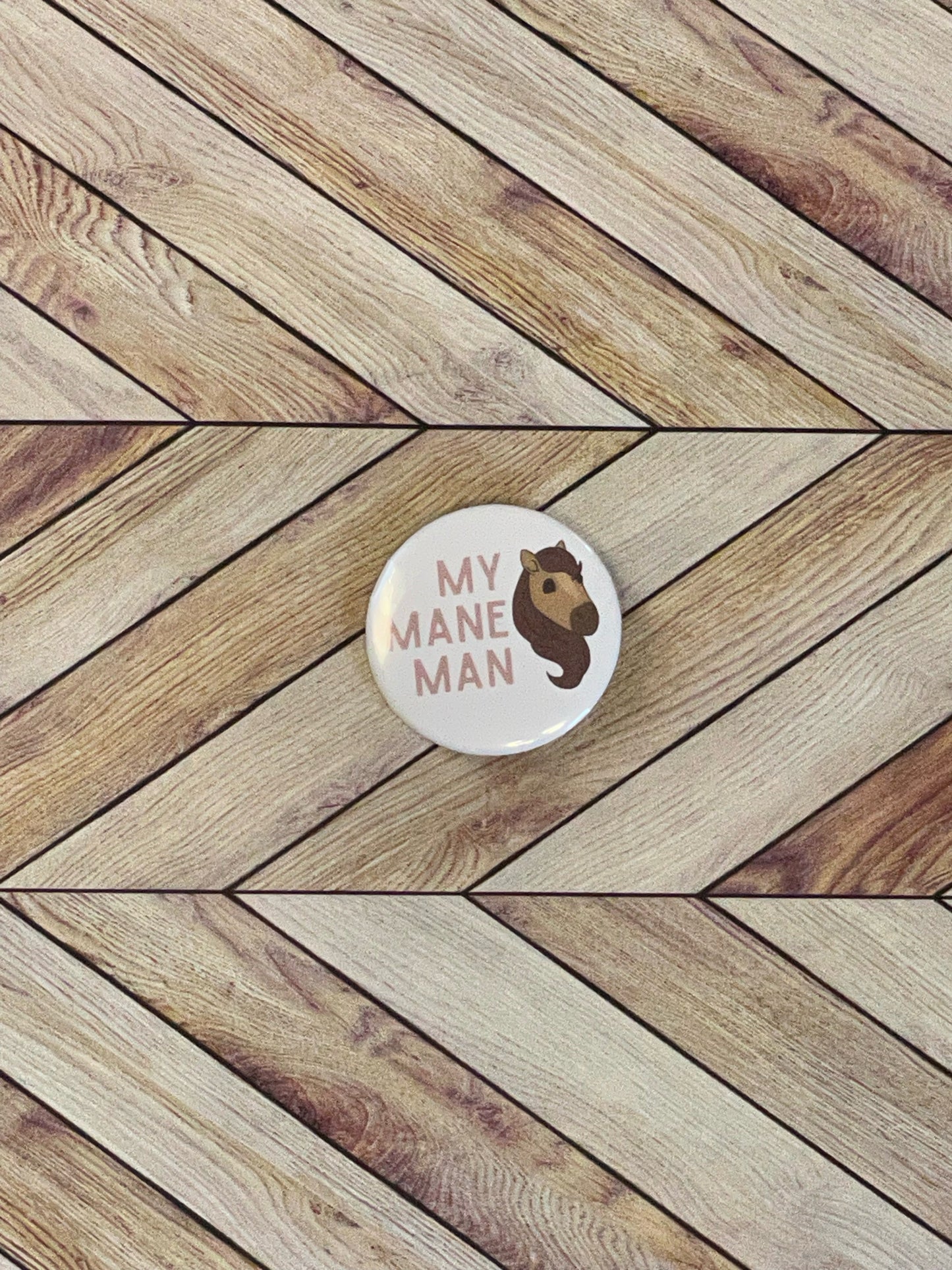 mane man small 38mm button