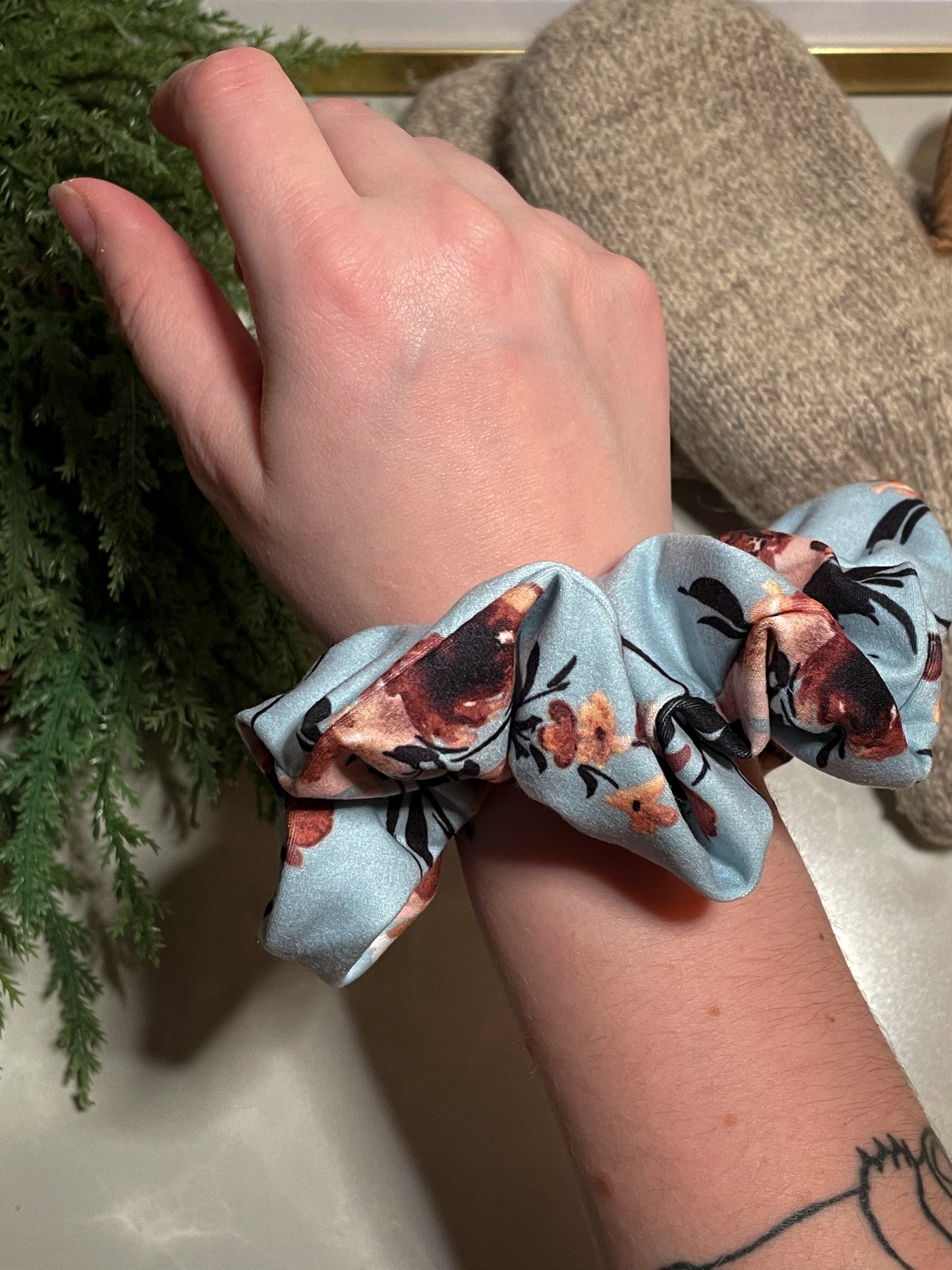 Percy cotton handmade scrunchie