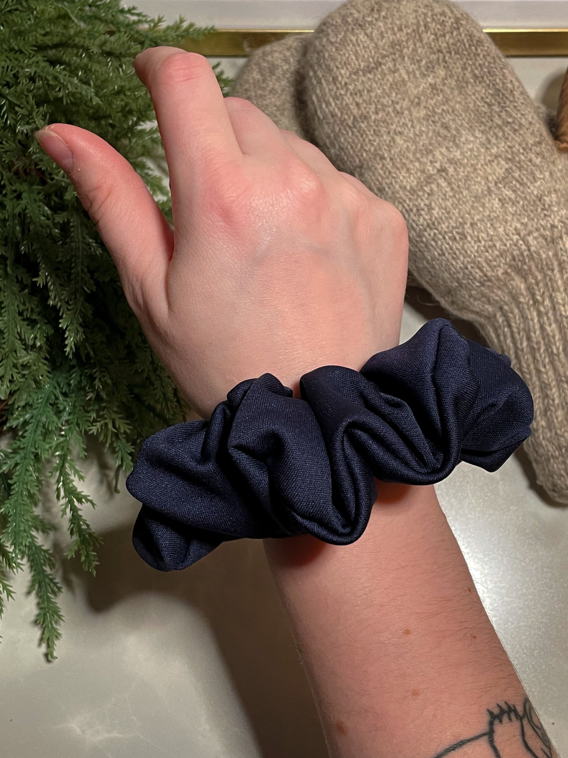 Selene cotton handmade scrunchie