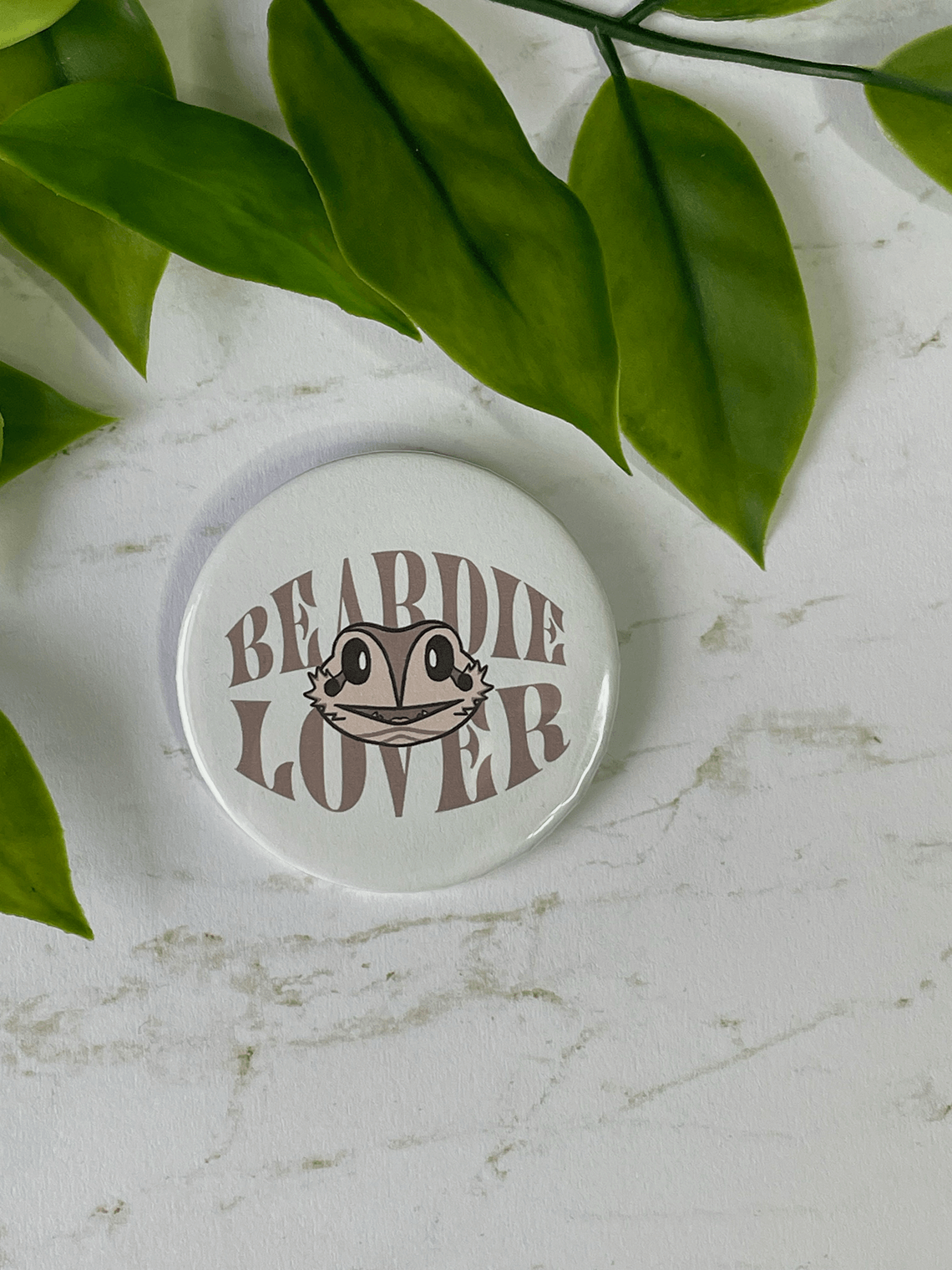 Beardie Lover Large 57mm Button