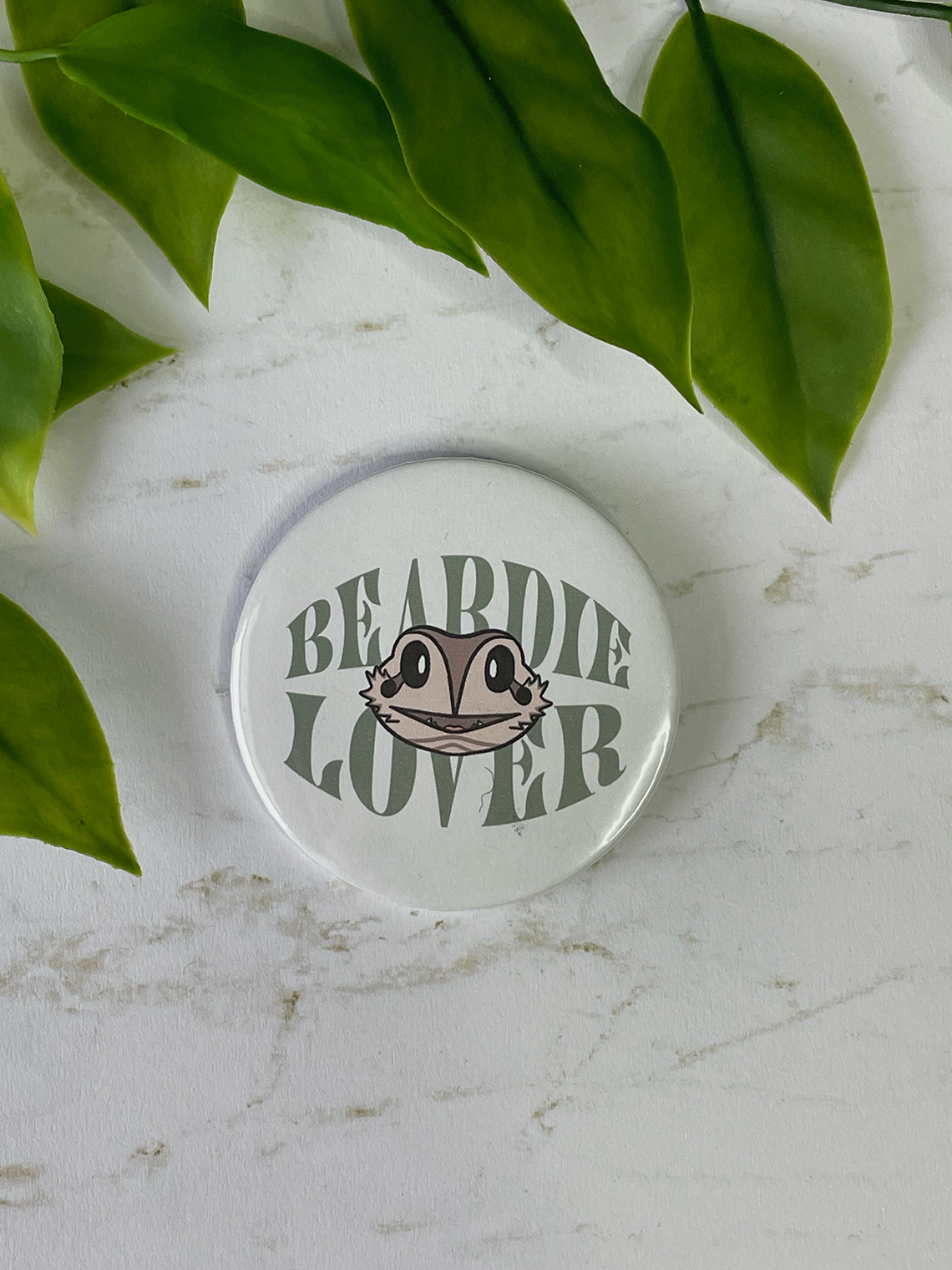 Beardie Lover Large 57mm Button