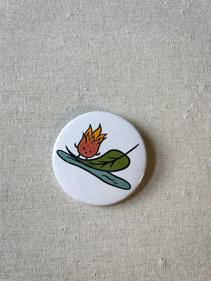 fire dude small 38mm button