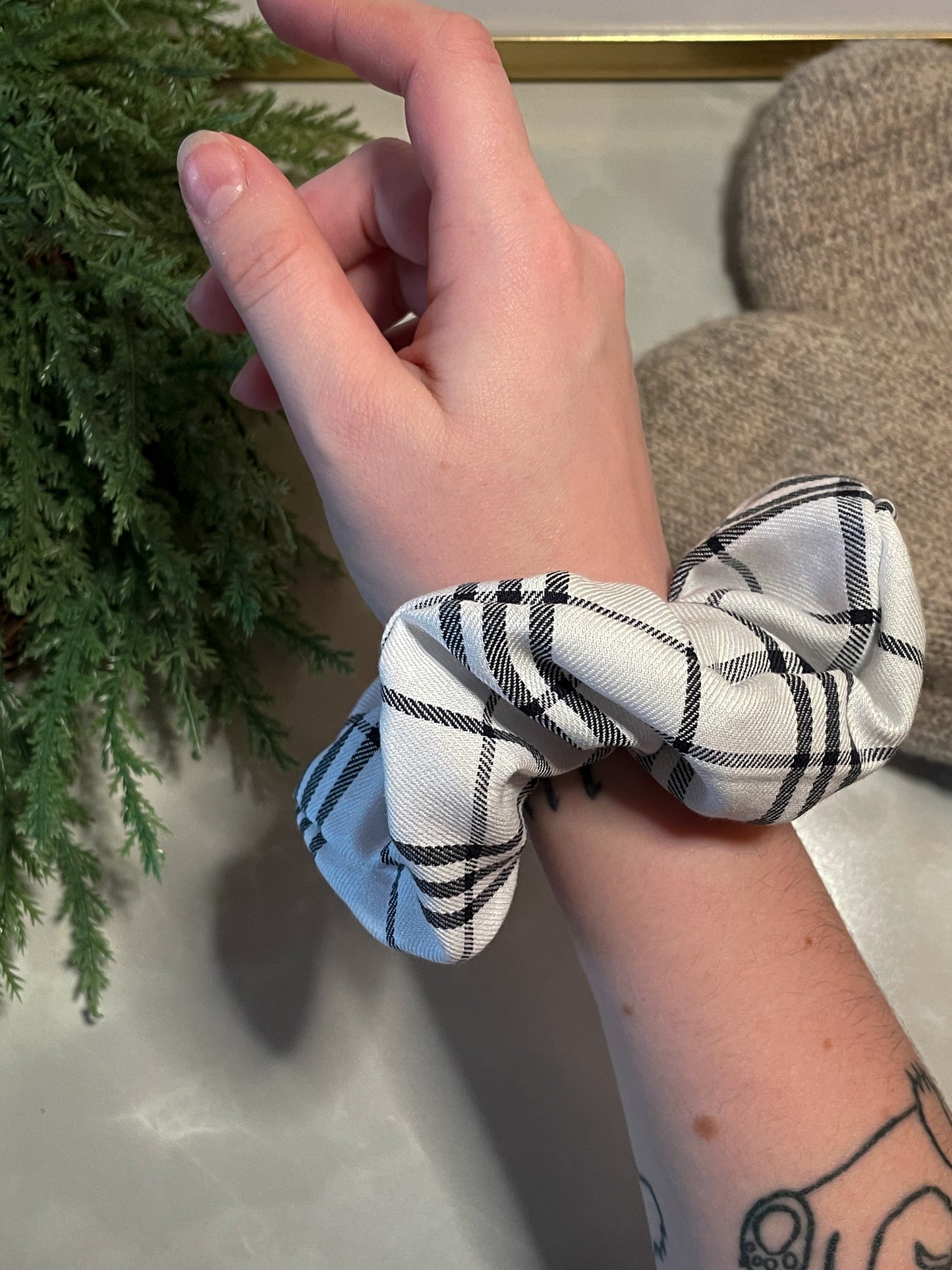 freya cotton handmade scrunchie