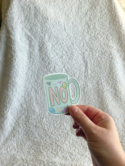 No Mug Sticker