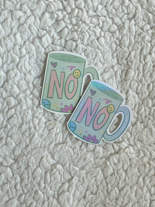 No Mug Sticker