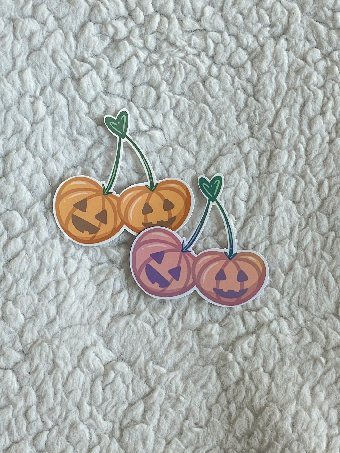 Pumpkin Cherries Sticker